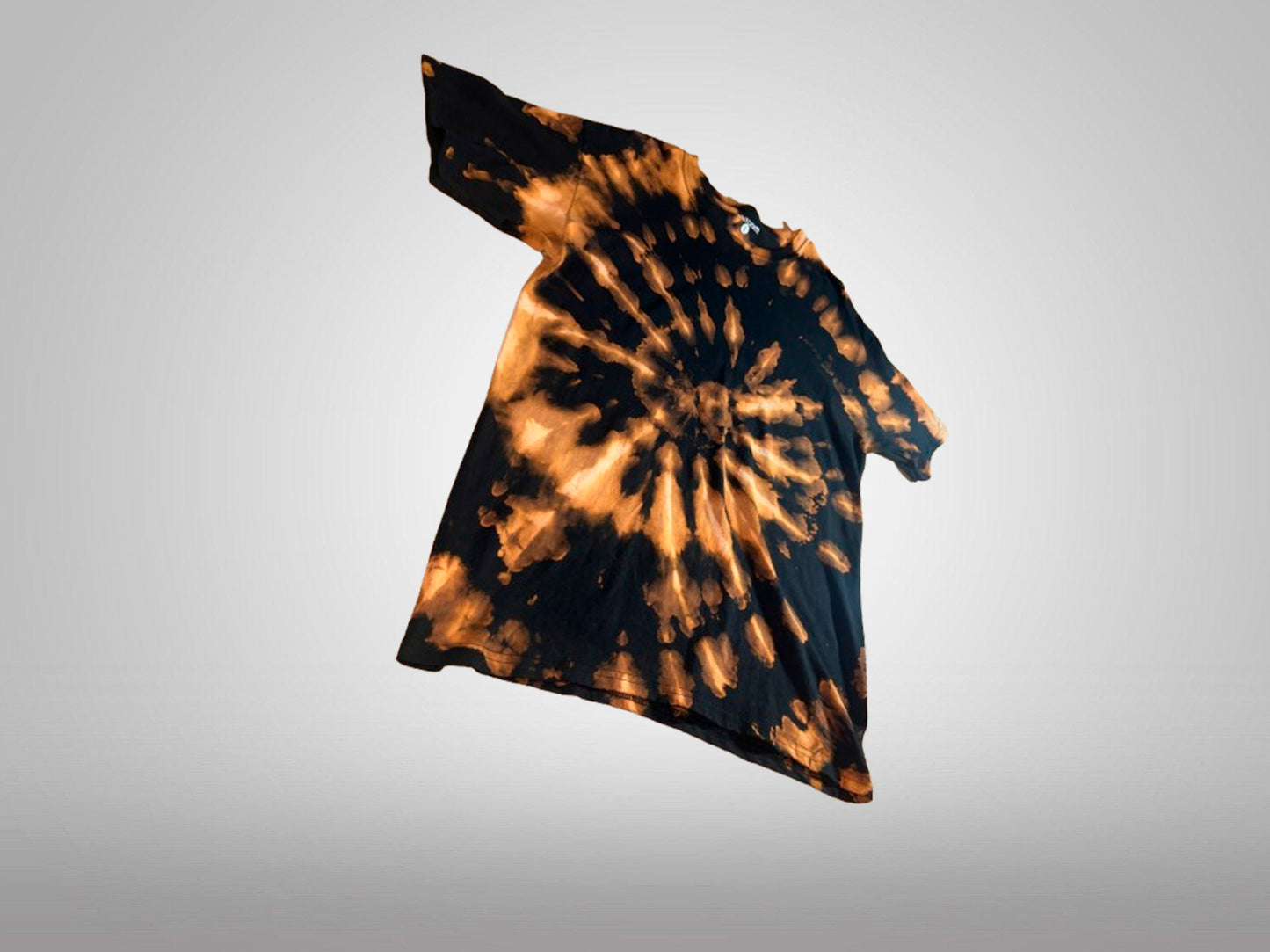 Black & Orange Tie Die